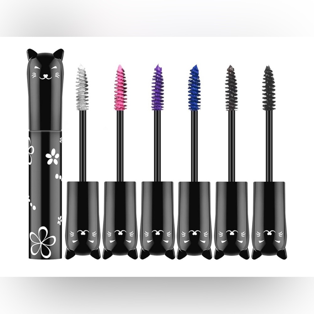 🆕 6 Colors Mascara Set,Colorful Mascara Waterproof Long Lasting  Mascara R…
